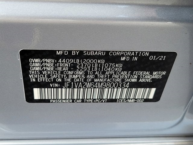 2021 Subaru WRX STi Limited
